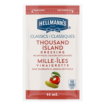 Hellmann's® Classics Thousand Island Dressing Sachet 102 x 44 ml - Hellmann's® Classics Thousand Island Dressing Sachet: To your best salads with dressing that looks, performs and tastes like you made it yourself.