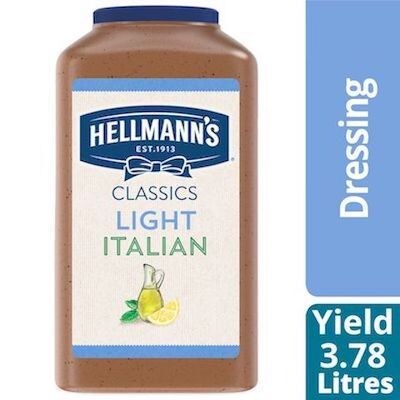 Hellmann's® Light Italian Salad Dressing 2 x 3.78 L - Hellmann's® Light Italian Salad Dressing: To your best salads with dressing that looks, performs and tastes like you made it yourself.