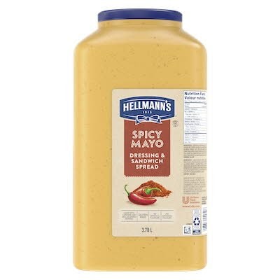 Hellmann's® Spicy Mayo Dressing and Sandwich Spread 2 x 3.78 L - 