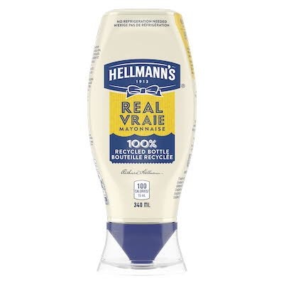 Hellmann's® Vraie Mayonnaise Bouteille à Presser 12x340 ml