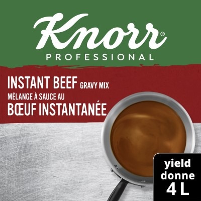 Knorr® Professional Beef Gravy Mix 6 x 377 gr - Knorr® Professional Beef Gravy Mix 6 x 377 gr delivers simple, clean food with ease. Knorr® Gravies are reinvented by our chefs with your kitchen in mind.