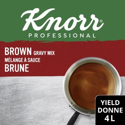 Knorr® Professionnel Mélange à Sauce Brune 6 x 408 g - Knorr® Professionnel Mélange à Sauce Brune 6 x 408 g permet d'obtenir facilement des aliments simples et propres. Les sauces Knorr® sont réinventées par nos chefs en pensant à votre cuisine.