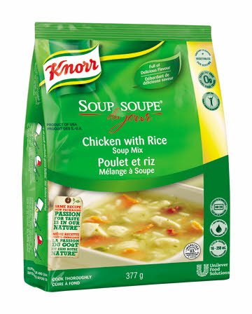 Knorr® Professionnel Soupe du Jour Poulet et Riz 4 x 377 gr - 