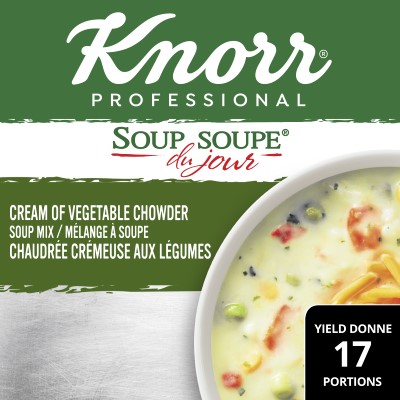 Knorr® Professional Soup Du Jour Cream of Vegetable Chowder 656g 4 pack - 