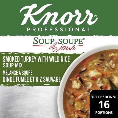 Knorr® Professionnel Soupe du Jour Dinde Fumée et Riz Sauvage 4 x 326 gr - 