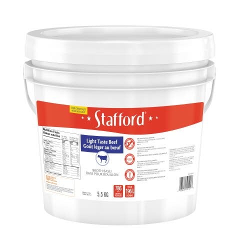 Stafford® Étiquette Rouge Base pour Bouillon Goût Léger au Bœuf 1 x 5.5 kg - 