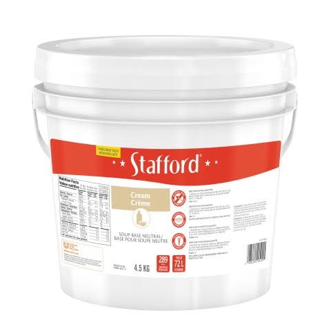 Stafford® Étiquette Rouge Base pour Soupe Neutre à la Crème 1 x 4.5 kg - 