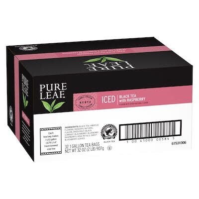Pure Leaf™ Iced Tea Black with Raspberry 32 x 3.79 L - Delicate tea taste with a burst of fresh raspberry flavour