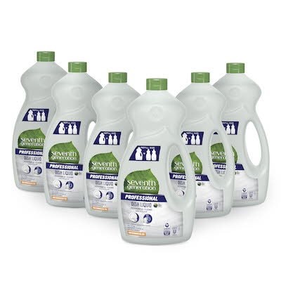 Seventh Generation® Professional Dish Liquid Refill 1.5 l x 6 - Idéal pour un usage commercial Produit de choix plus sûr de l'EPA