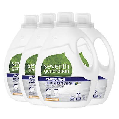 Seventh Generation® Professional Laundry Detergent 2.95 l x 4 - Conçu pour les machines standard et HE