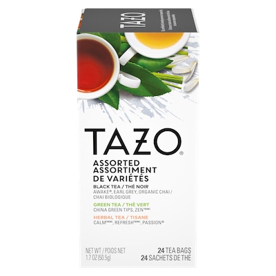 TAZO® Assortiment de Thé 8 Saveurs 6 x 24 sachets - Nous préparons nos propres mélanges avec TAZO® Assortiment de Thé 8 Saveurs 16 x 24 sachets: osez être différent