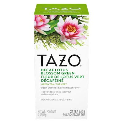 TAZO® Hot Tea Decaf Lotus Blossom Green 6 x 24 bags - We’ve got our own thing brewing with TAZO® Hot Tea Decaf Lotus Blossom Green 6 x 24 bags: dare to be different