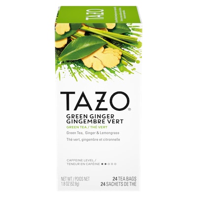 TAZO® Hot Tea Green Ginger 6 x 24 bags - We’ve got our own thing brewing with TAZO® Hot Tea Green Ginger 6 x 24 bags: dare to be different
