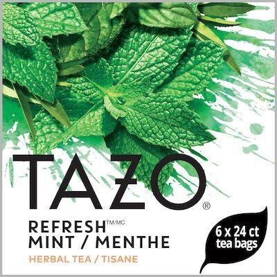 TAZO® Hot Tea Refresh Mint 6 x 24 bags - We’ve got our own thing brewing with TAZO® Hot Tea Refresh Mint 6 x 24 bags: dare to be different