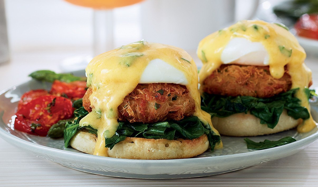 Crab Cake Benedict with Florentine Hollandaise – - Recipe