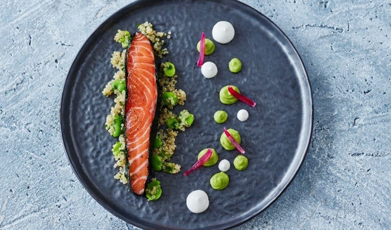 Gin Cured Salmon with Quinoa – - Recipe Gin Cured Salmon with Quinoa – - Recipe