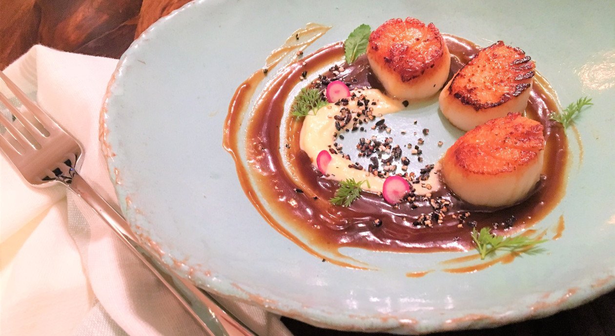 Pan Seared Scallops with Gochujang Demi Glace – - Recipe