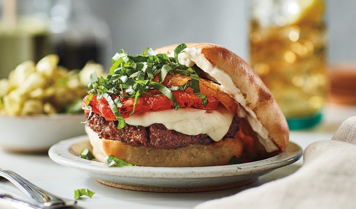 Hamburger alla Caprese – - Recette