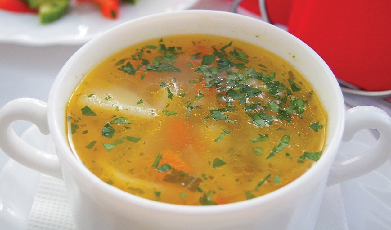 Soupe caribéenne au poulet – - Recette