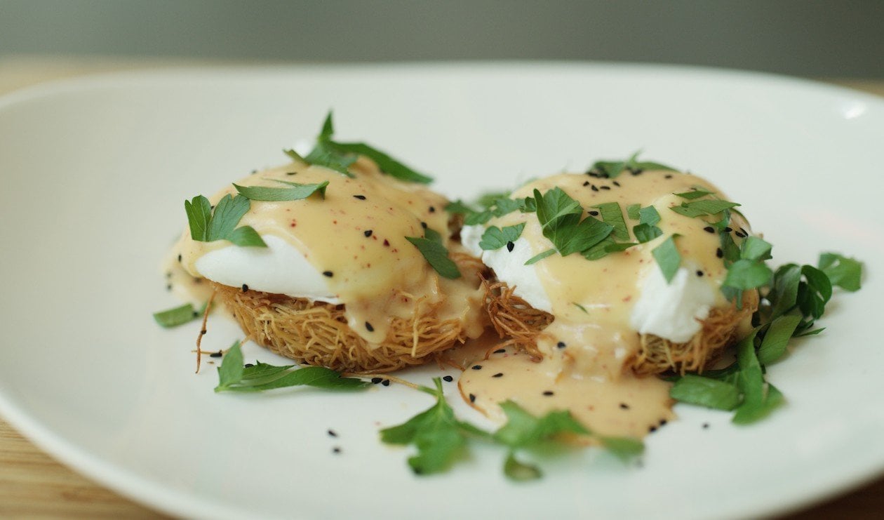 Middle Eastern Eggs Benedict – - Recipe