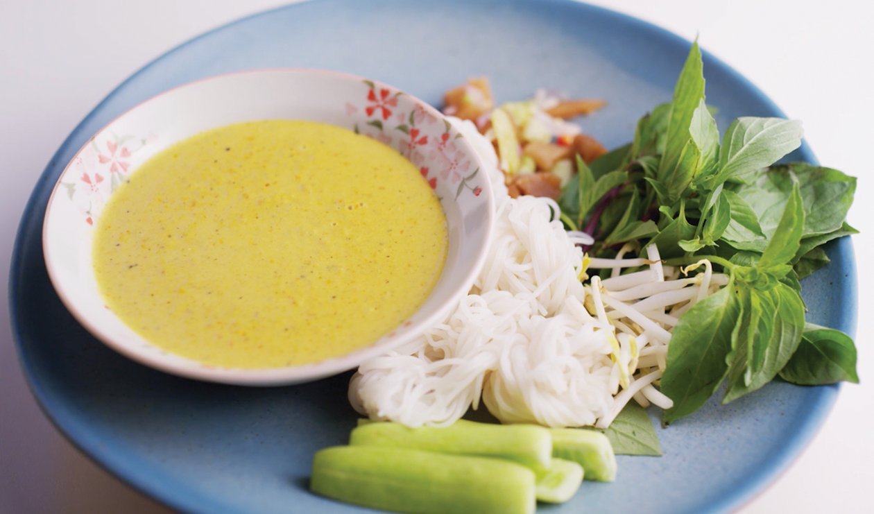 Southern Thai Rice Noodles with Baracuda – - Recipe Southern Thai Rice Noodles with Baracuda – - Recipe