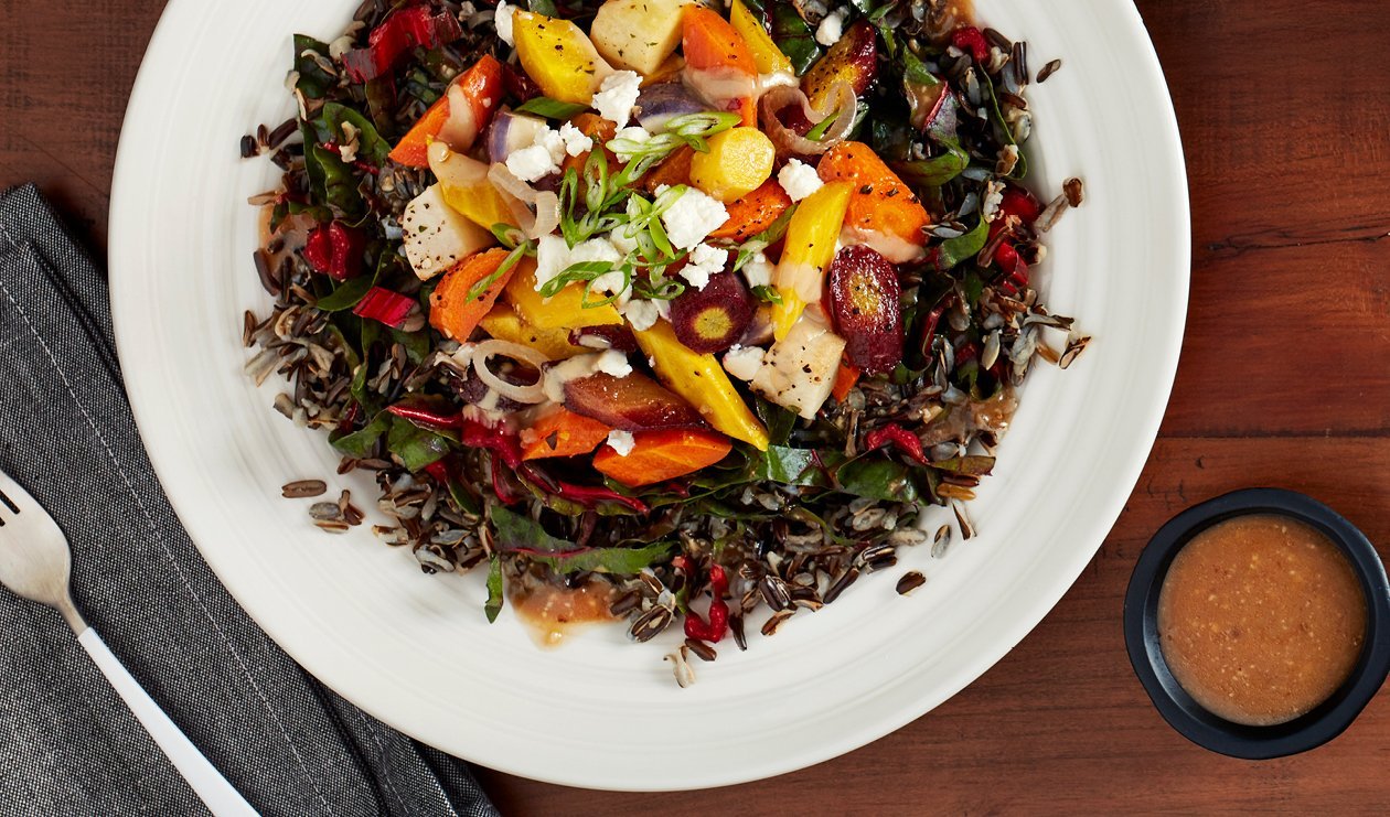 Balsamic Maple Miso Glazed Root Vegetable Salad – - Recipe