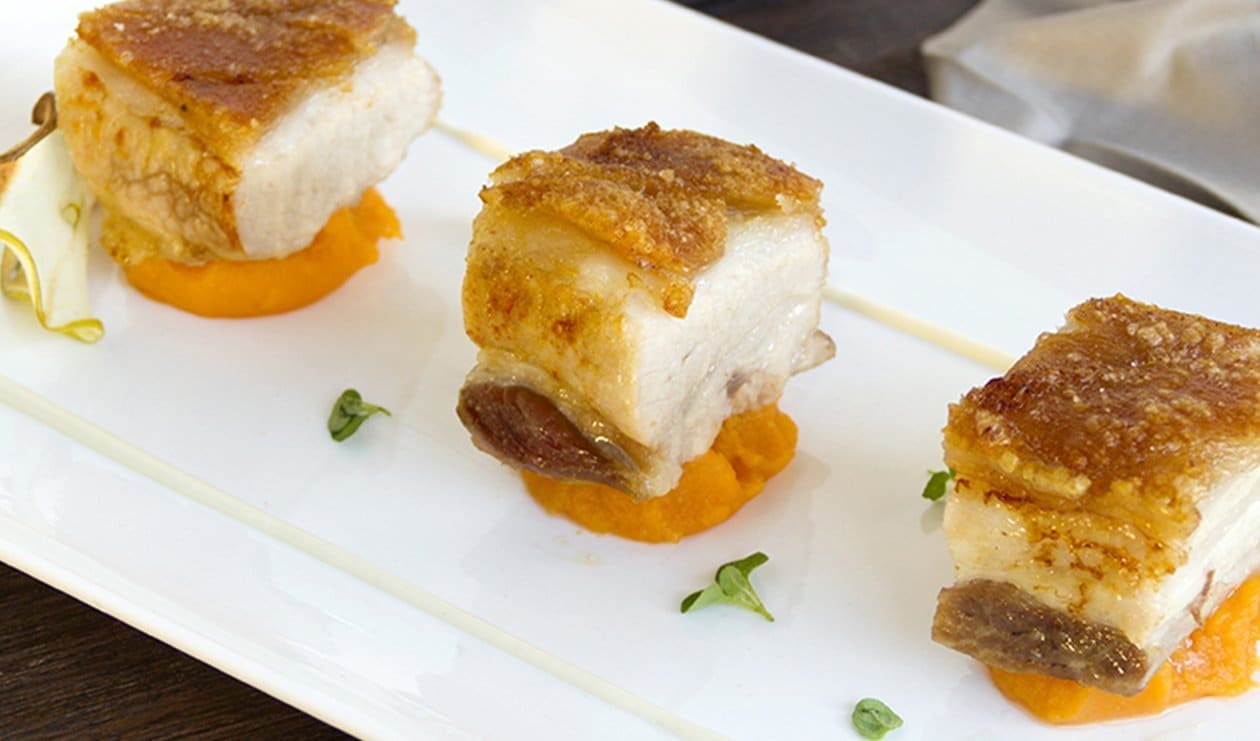 Poitrines de Porc avec Patates Douces et Kumquats – - Recette