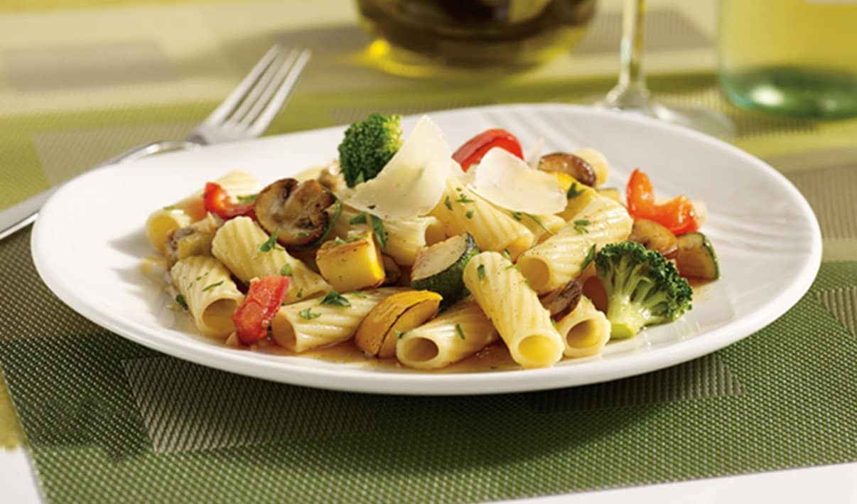 Rigatoni aux légumes – - Recette