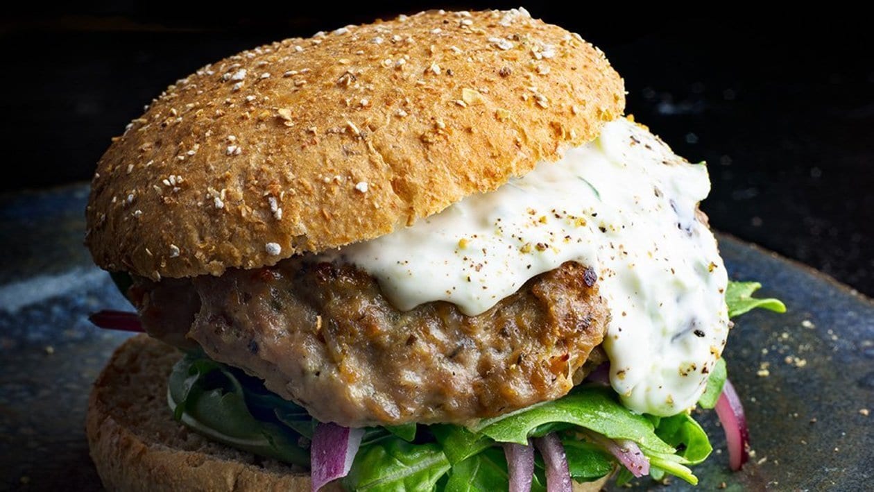 Hamburger à l’Agneau et à l’Aubergine – - Recette