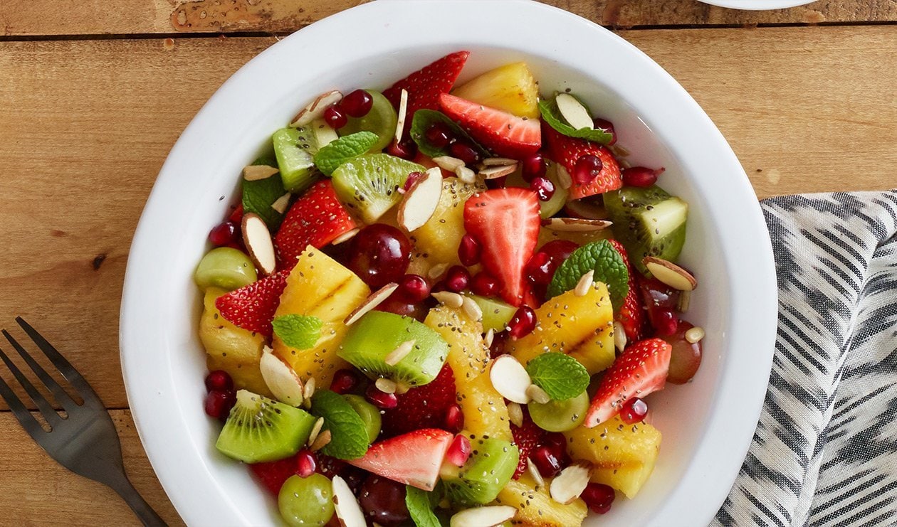 Salade Balsamique de Fruits avec Chia – - Recette