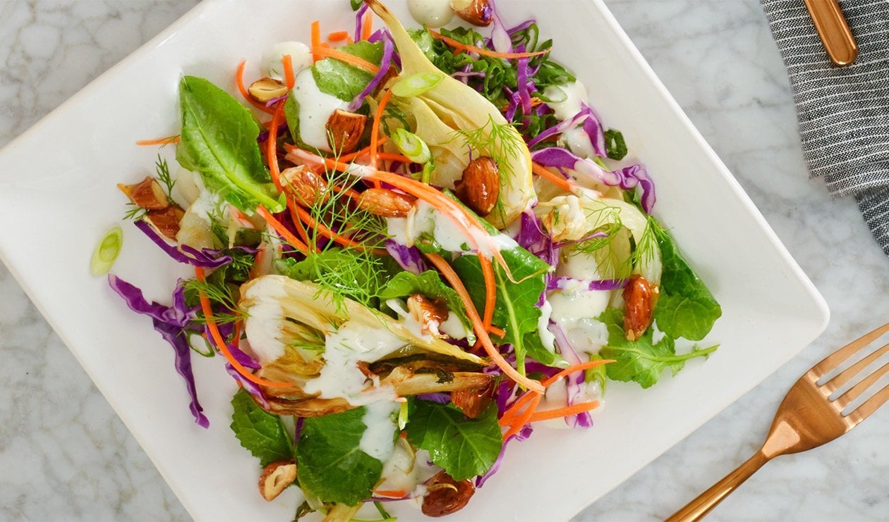 Salade épicée au fenouil et kale – - Recette