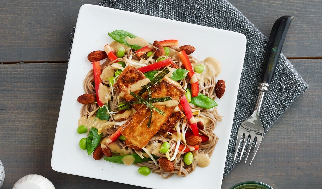 Spicy Miso Soba Noodle Salad with Tofu – - Recipe