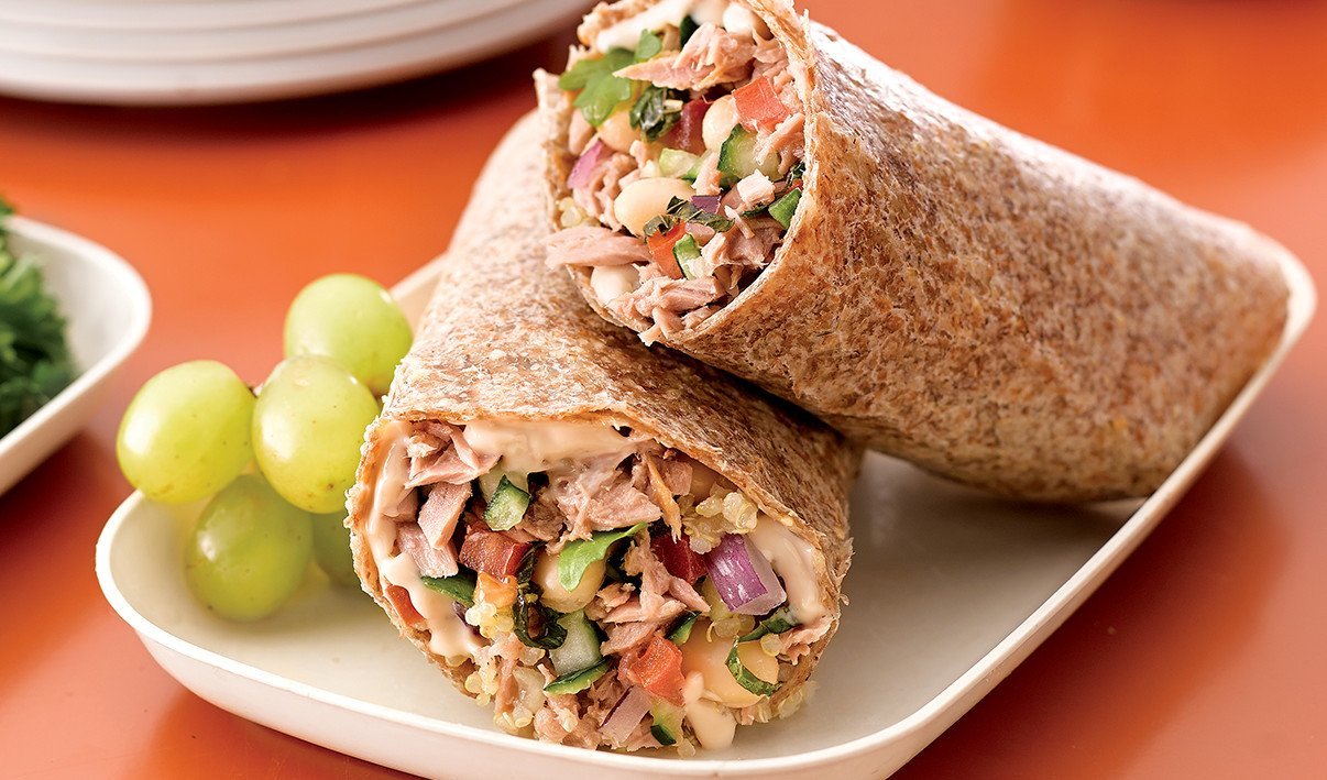 Winning White Bean and Tuna Wrap – - Recipe