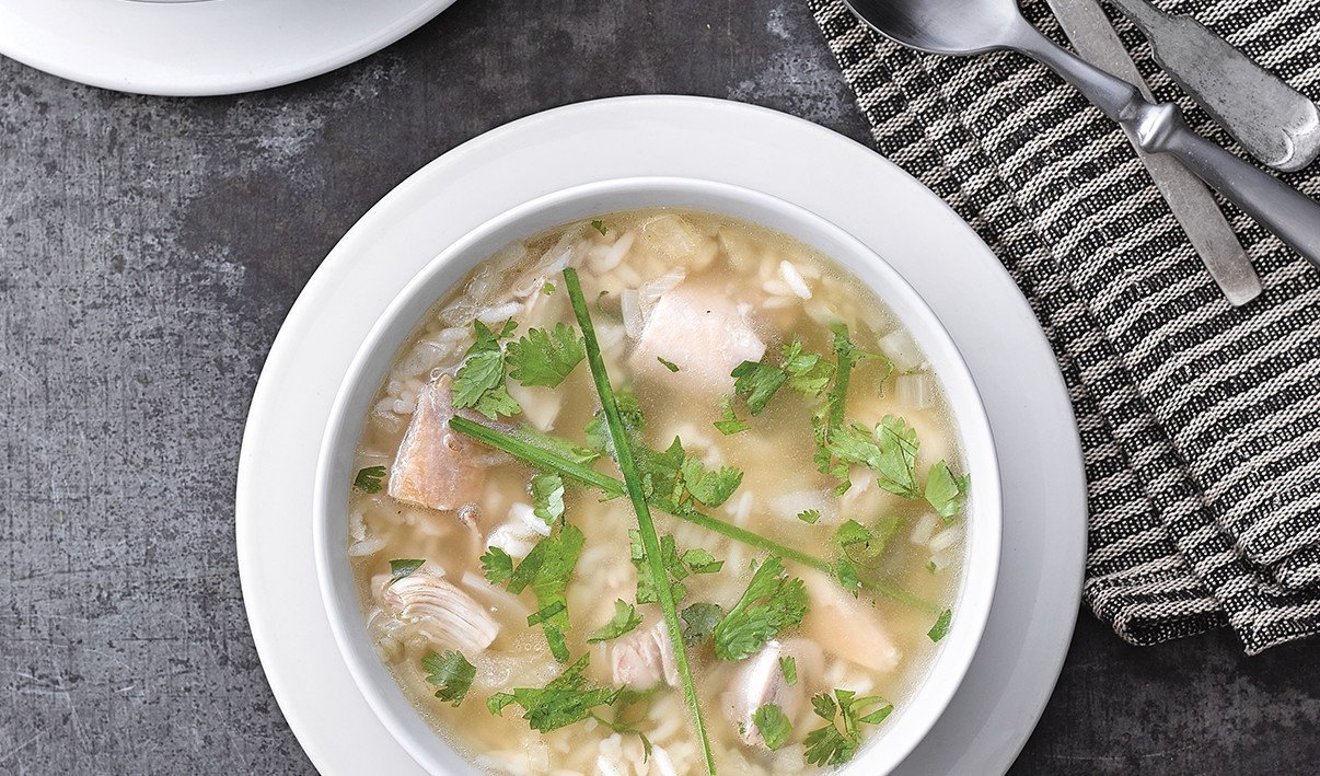 Soupe au Poulet et au Riz Gingembre-Lime – - Recette