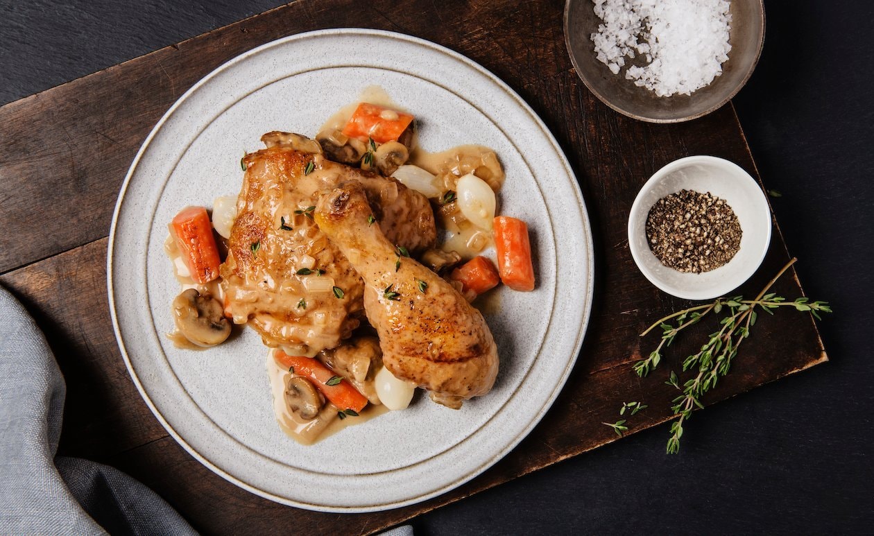 Poulet à la Moutarde – - Recette