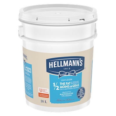 Hellmann's® 1/2 The Fat Light Mayonnaise Pail 1 x 20 L - 