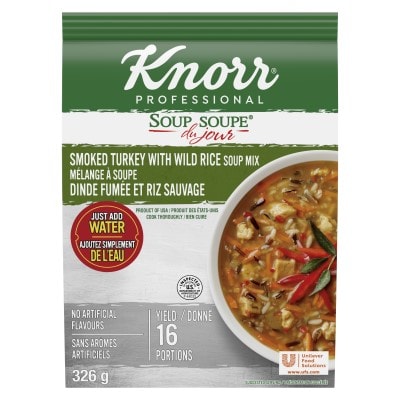 Knorr® Professional Soup Du Jour Mix Smoked Turkey with Wild Rice 4 x 326 gr - 