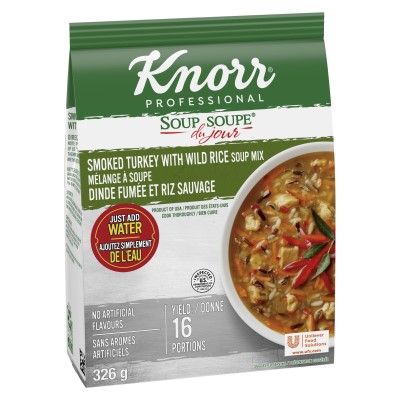 Knorr® Professional Soup Du Jour Mix Smoked Turkey with Wild Rice 4 x 326 gr - 