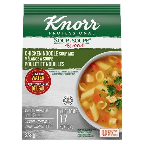 Knorr® Professional Soup Du Jour Chicken Noodle Soup Mix 378g 4 pack - 