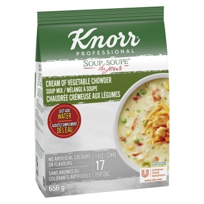 Knorr® Professional Soup Du Jour Cream of Vegetable Chowder 656g 4 pack - 