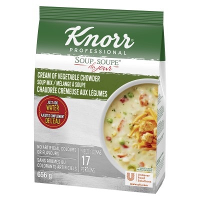 Knorr® Professional Soup Du Jour Cream of Vegetable Chowder 656g 4 pack - 