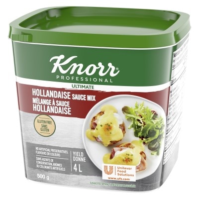 Knorr® Professional Sauce Hollandaise Mix 6 x 500 gr - Deliver simple, clean food with ease. Knorr® Hollandaise is reinvented by our chefs with your kitchen and your customers in mind.