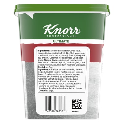 Knorr® Professional Demi Glace Sauce Mix 6 x 813 gr - A demi-glace that has a perfect balance of flavours is critical for beef entrées.