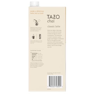 TAZO® Tea Concentrate Classic Chai Latte 1:1 6 x 946 ml - 