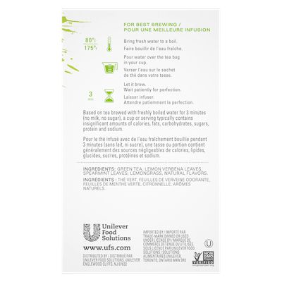 Tazo Hot Tea Zen Green 6 X 24 Bags Unilever Food Solutions Ca