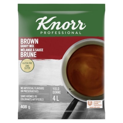 Knorr® Professional Brown Gravy Mix 6 x 408 gr - Knorr® Professional Brown Gravy Mix 6 x 408 gr delivers simple, clean food with ease. Knorr® Gravies are reinvented by our chefs with your kitchen in mind.