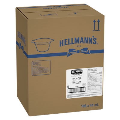 Hellmann's® Classics Ranch Dressing Dip Cup 108 x 44 ml - 