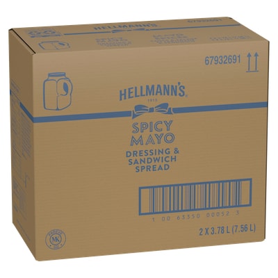 Hellmann's® Spicy Mayo Dressing and Sandwich Spread 2 x 3.78 L - 