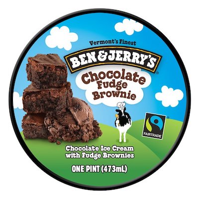 Ben & Jerry's Chocolate Fudge Brownie 8 x 473 ml - 