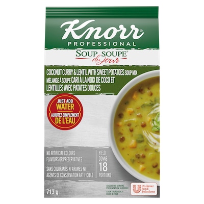 Knorr® Soup Du Jour Coconut Curry & Lentil With Sweet Potatoes 4 x 713g - 